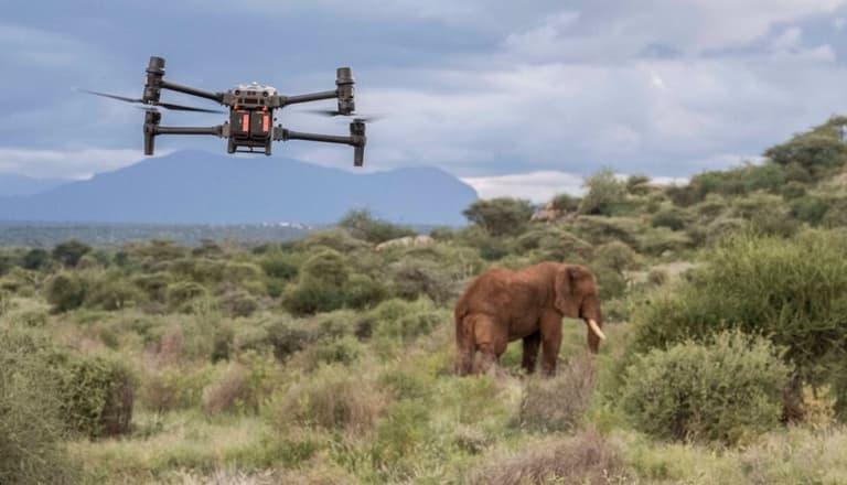 Дрони розкривають таємне життя слонів