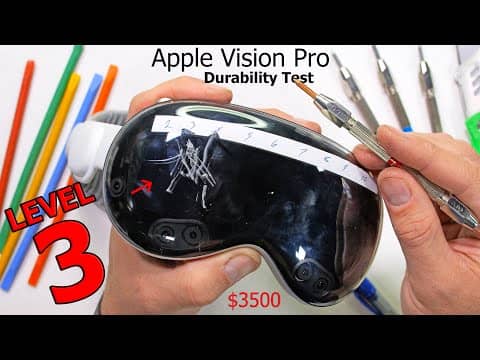 Ламіноване переднє скло Apple Vision Pro дуже легко дряпається