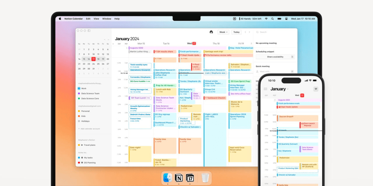 Notion запустив новий додаток Calendar