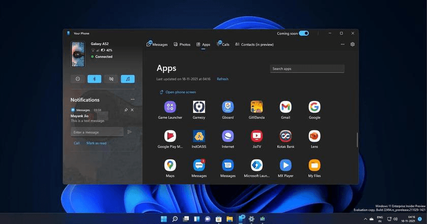 Microsoft представила можливість використовувати телефони Android як веб-камери для ПК з Windows 11