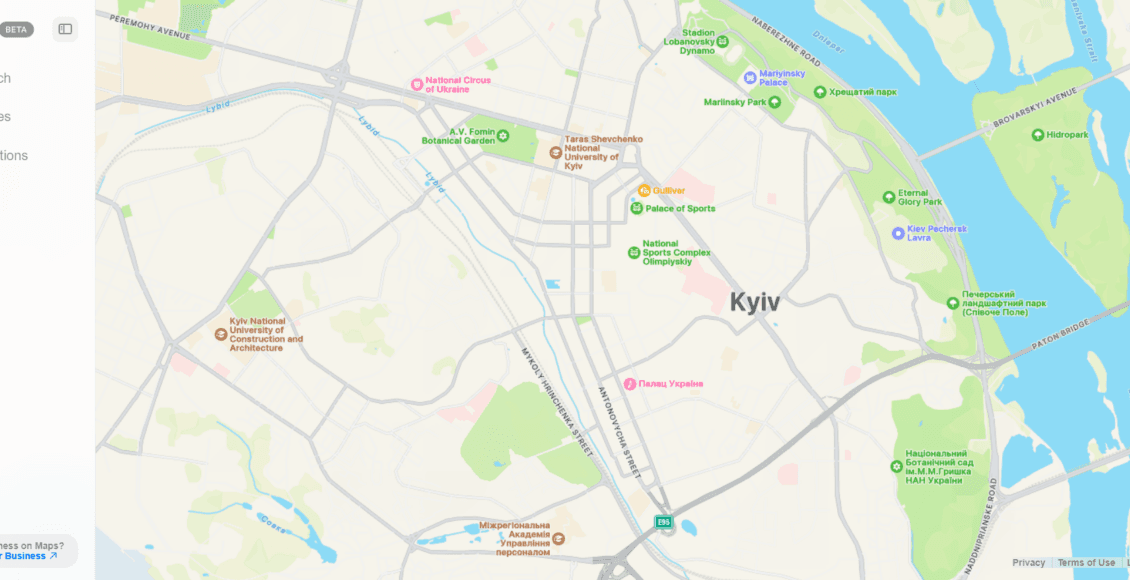 Apple Maps запускають веб-версію через 10 років після дебюту
