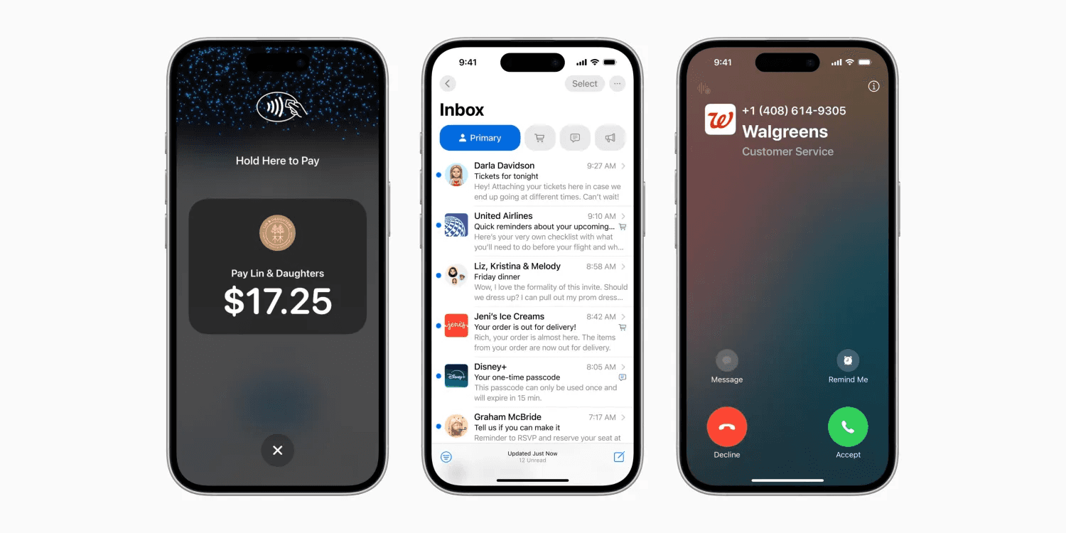 Apple презентувала нові функції iPhone, включаючи розширений ідентифікатор абонента для бізнесу та логотипи брендів у пошті