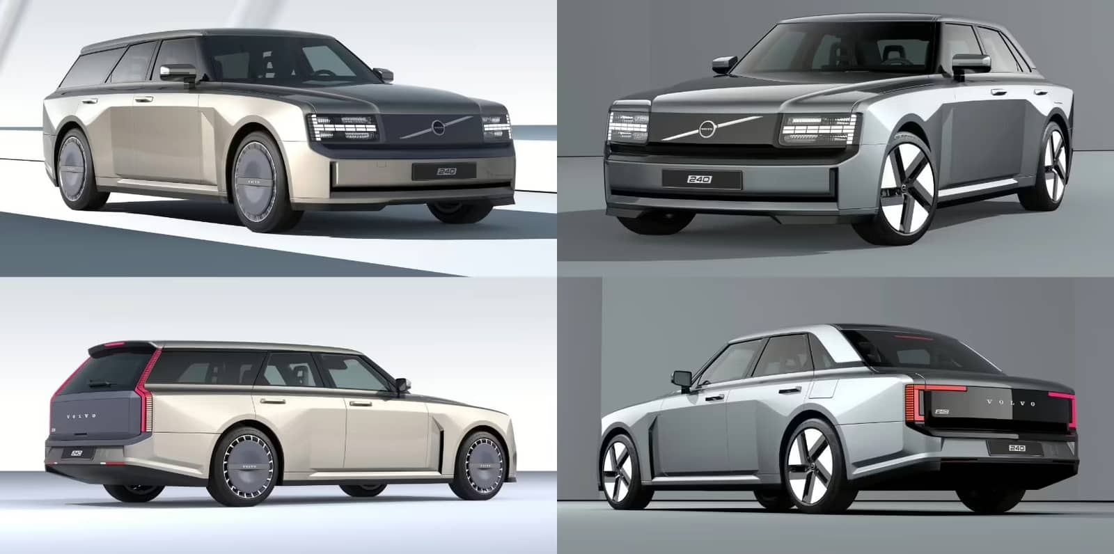 Дизайнер представив сучасний римейк легендарного Volvo 240
