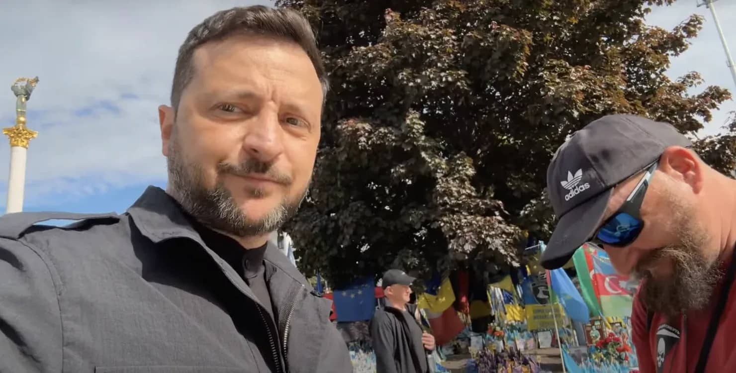До Зеленського на Хрещатику намагався прорватись “майбутній депутат Борисполя” (Відео)