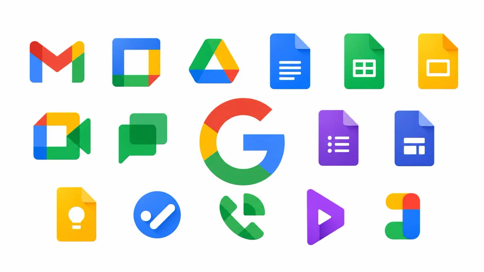 Google змінює іконки Workspace: Gmail, Drive і Docs отримали новий стиль