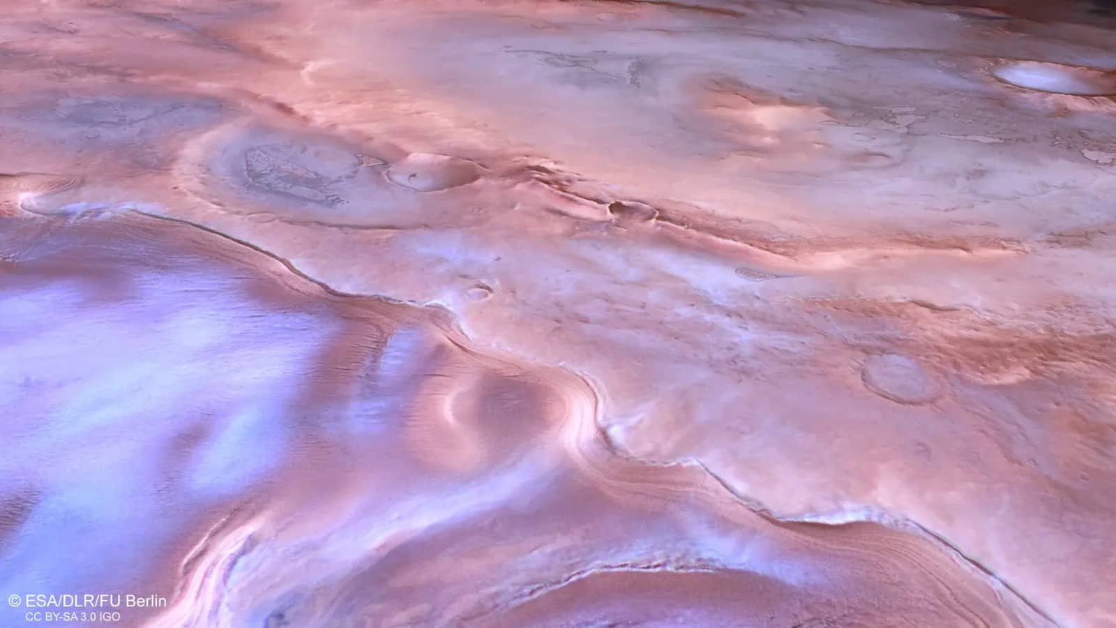 Марс раптом став фіолетовим: що побачив Mars Express