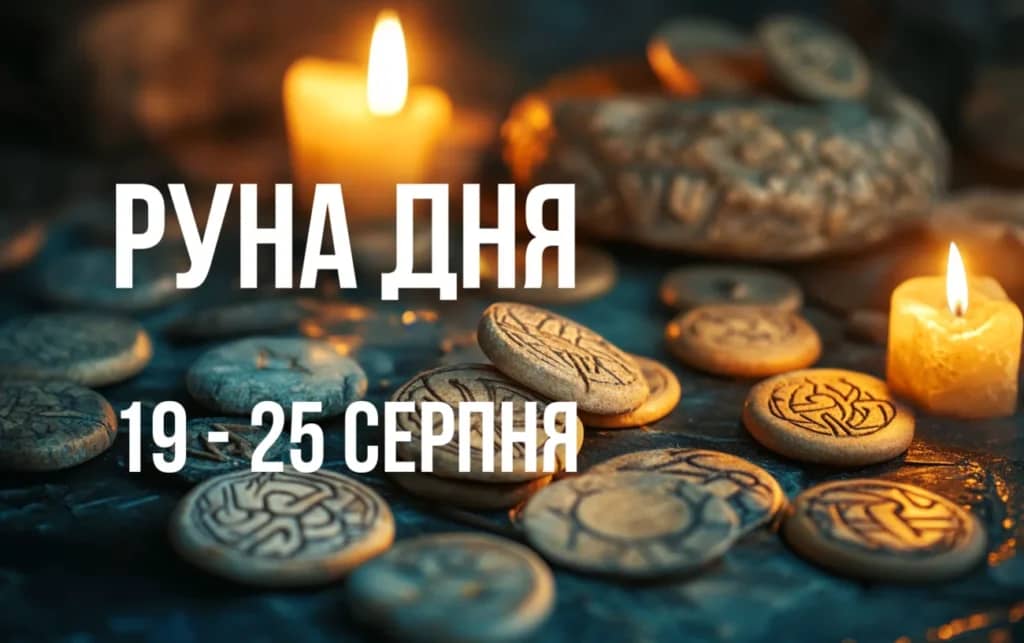 Руна дня: прогноз на тиждень з 19 по 25 серпня
