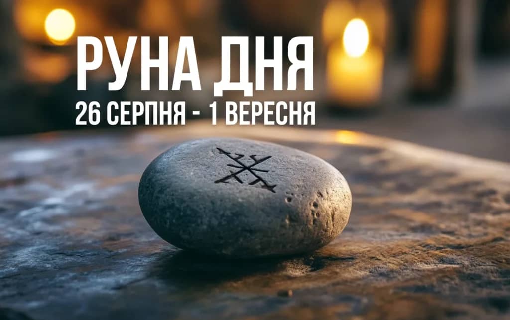 Руна дня: передбачення на тиждень з 26 серпня по 1 вересня