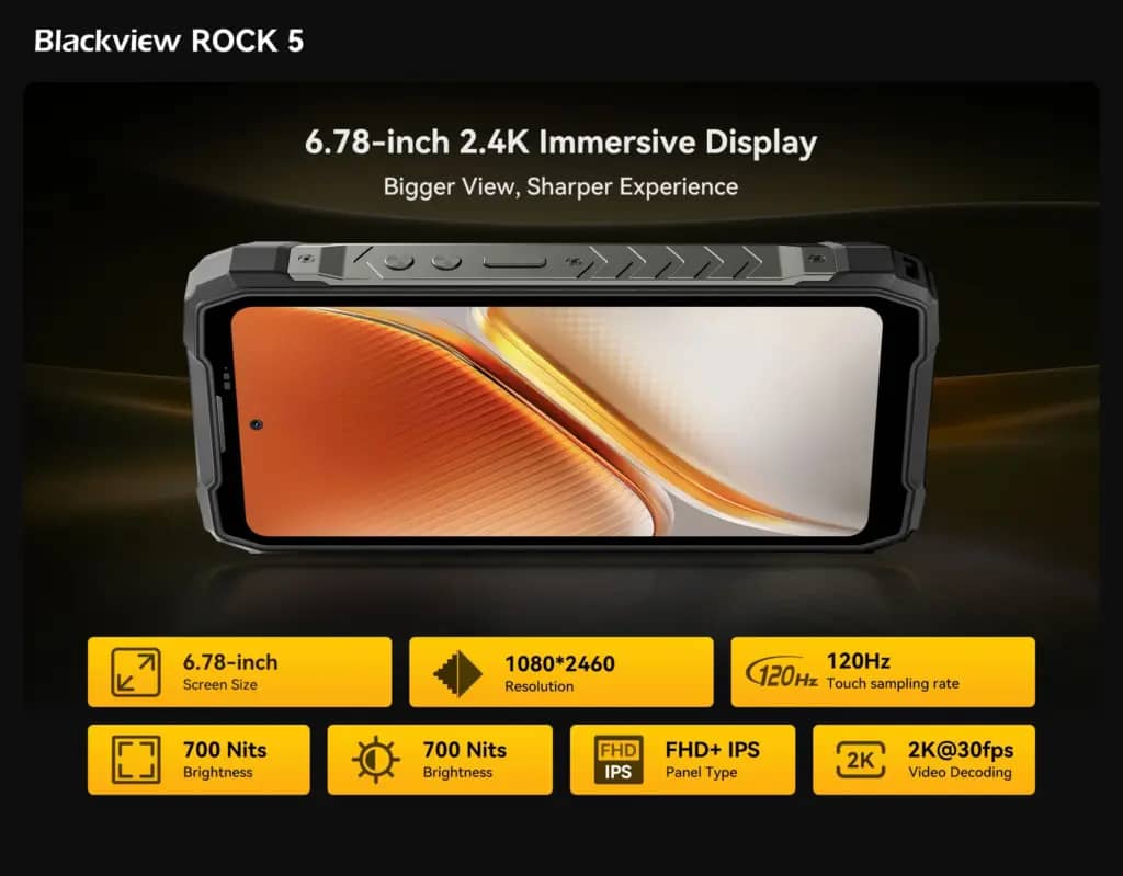 Blackview ROCK 5 — захищений смартфон з ліхтарем, батареєю як у павербанку і звуком як у колонки