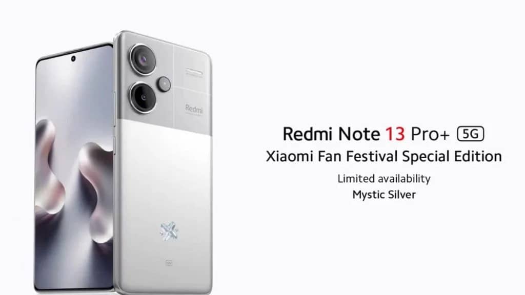 Redmi Note 13 Pro+ 5G Mystic Silver представлений напередодні Фестивалю шанувальників Xiaomi