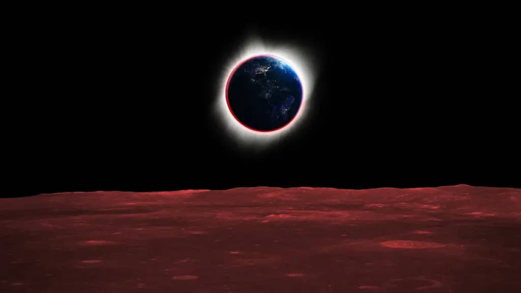 NASA показало, як виглядало б сонячне затемнення з Місяця