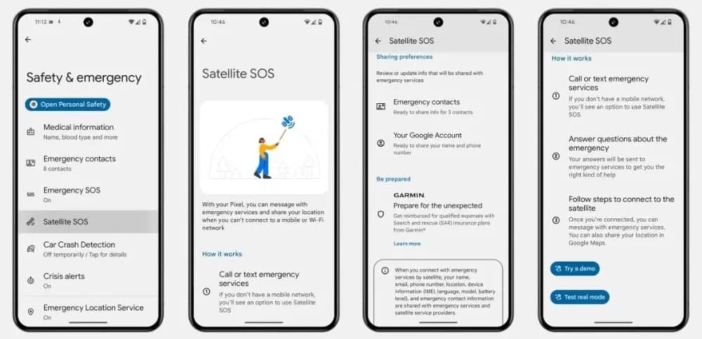Згадку функції Satellite SOS виявили на смартфонах Pixel