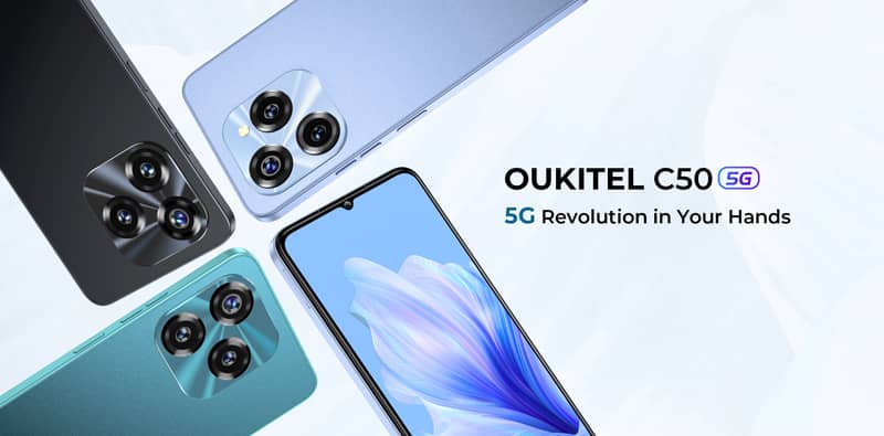 Анонсовані смартфони Oukitel C50, WP50 та WP39 з чіпами MediaTek Dimensity 5G