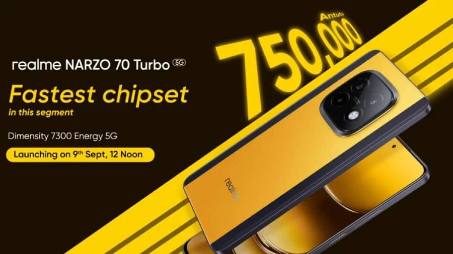 Смартфон Realme Narzo 70 Turbo буде представлений наступного тижня