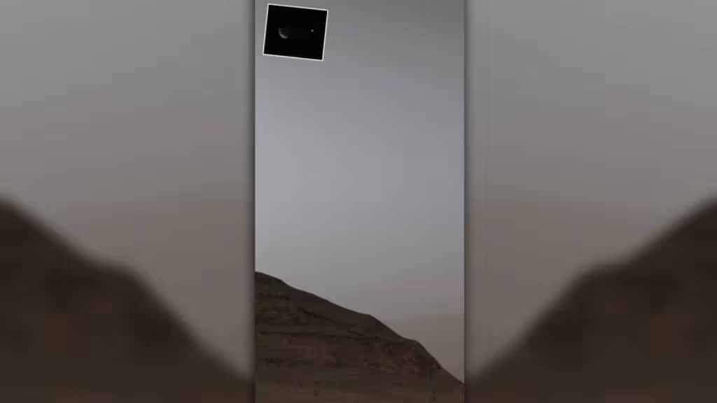 Curiosity зробив перше спільне фото Землі та Фобоса з поверхні Марса