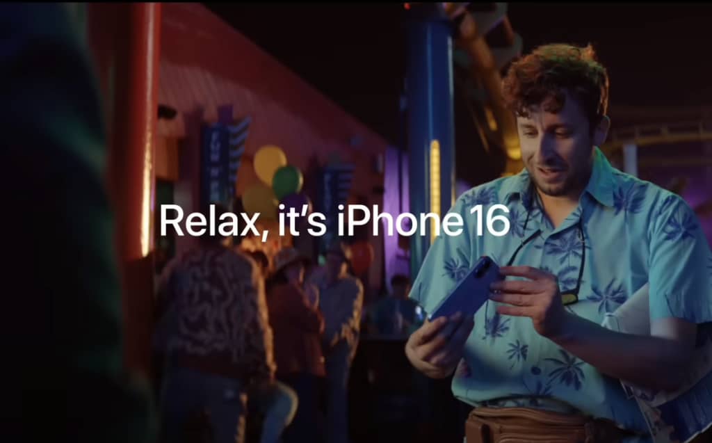 Apple показує iPhone 16 у рекламі та каже: «Розслабтеся, це iPhone 16»