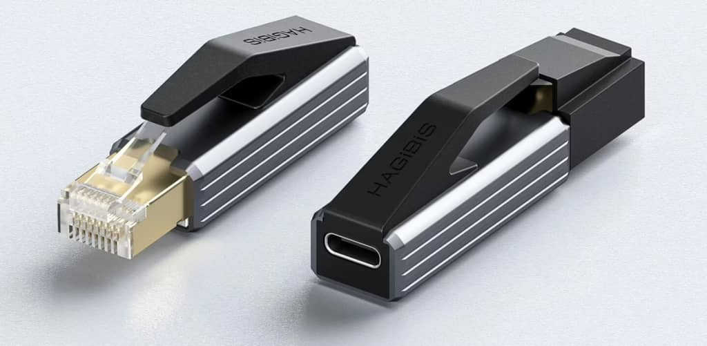 Hagibis випустила адаптер з гігабітним мережевим портом RJ45 та USB Type-C