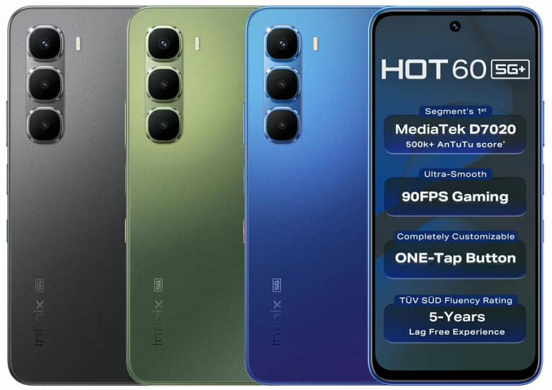 Представлений смартфон Infinix Hot 60 5G