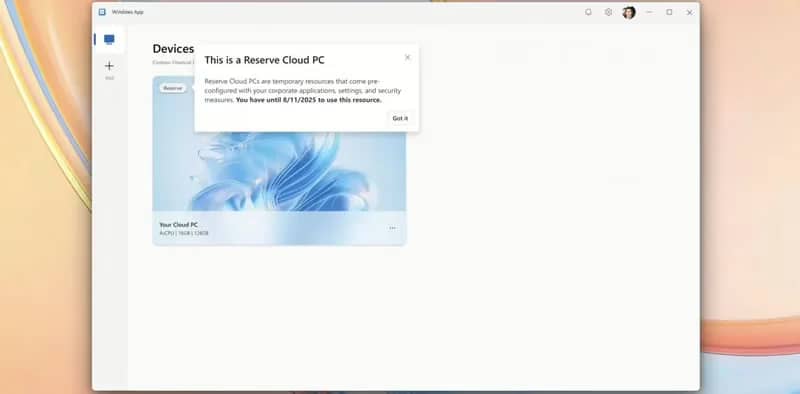 Microsoft почала тестувати хмарні ПК для аварійної заміни звичайних через Windows 365