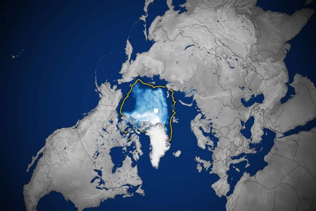 Площа морського льоду в Арктиці досягла річного мінімуму
