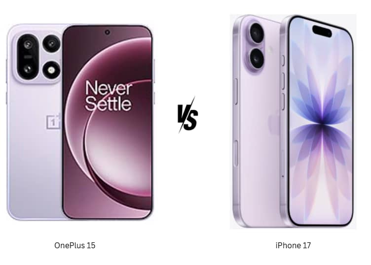 OnePlus 15 та iPhone 17: порівняння дизайну, продуктивності, камери та акумулятора