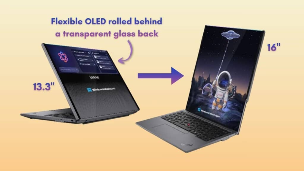 Lenovo готує концепт ThinkPad Rollable XD