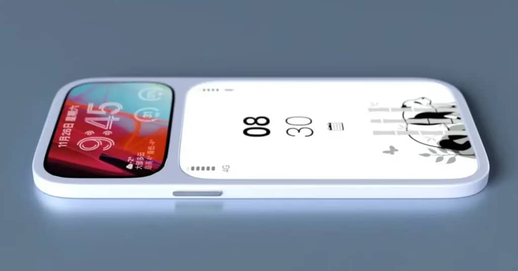 З’явився концепт смартфона з РК-дисплеєм та дисплеєм E Ink на передній панелі