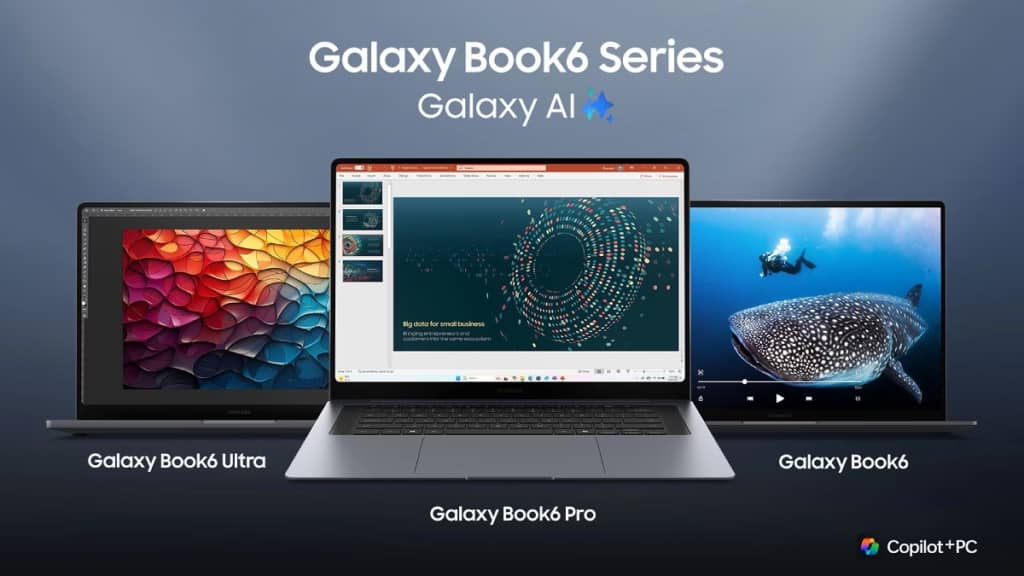 Samsung представила нові ноутбуки Galaxy Book6