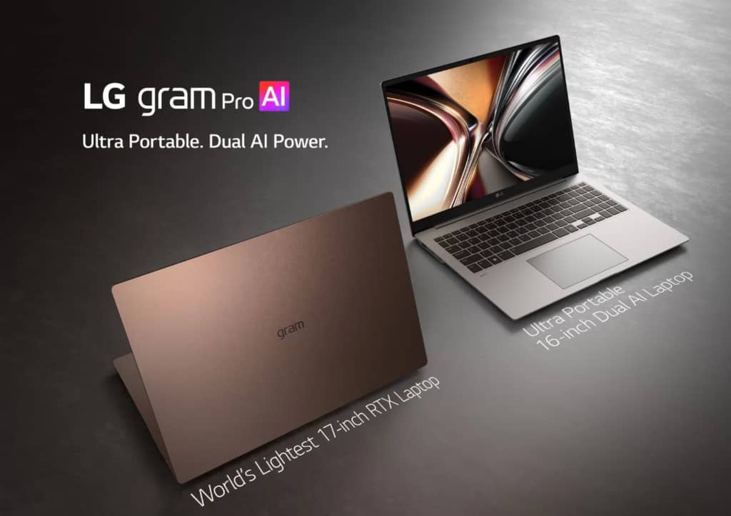 LG представила лінійку ноутбуків в корпусах із магнієвого сплаву Aerominum
