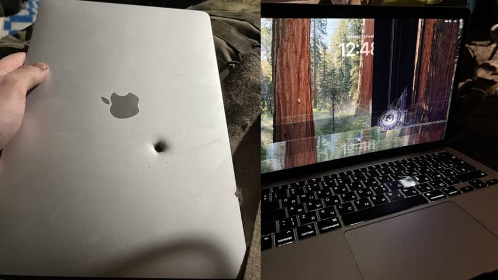 MacBook Air пережив влучання уламка артснаряда і продовжив працювати