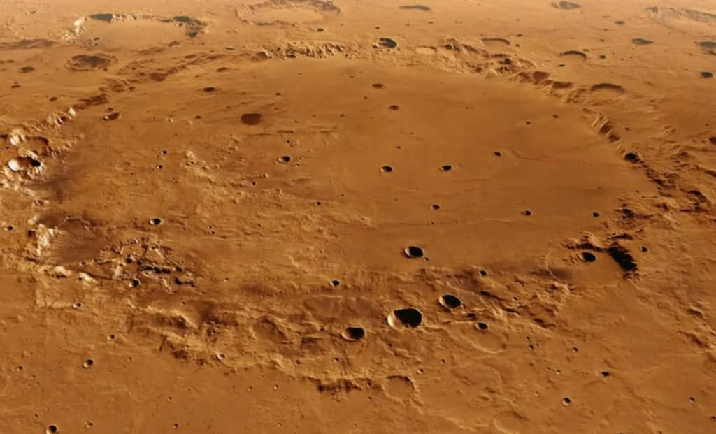 ESA вперше показала кратер Фложерг у повному масштабі