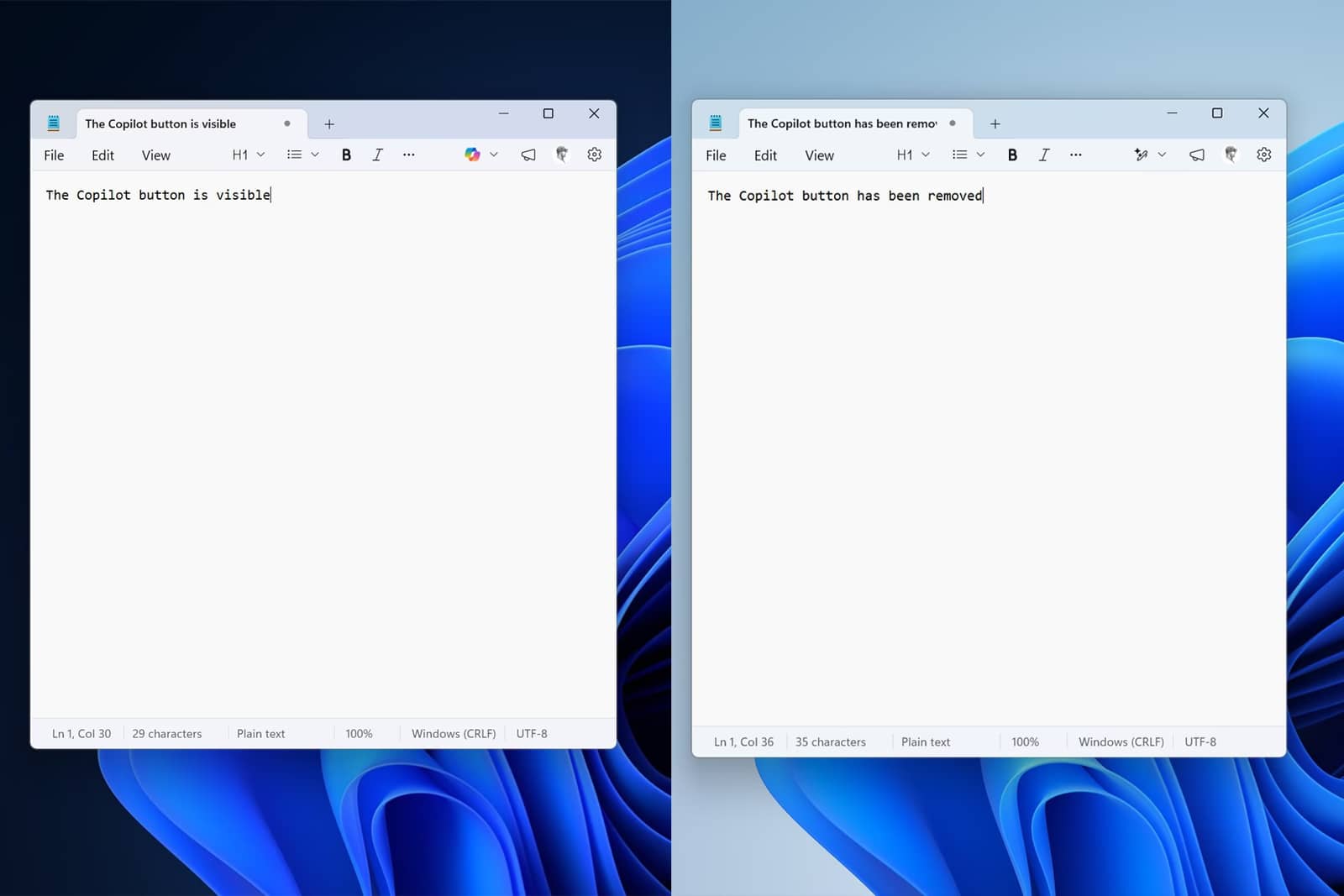 Microsoft починає видаляти кнопки Copilot з додатків Windows 11