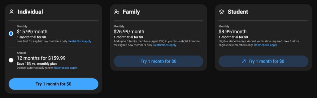 YouTube Premium підвищує ціни в США на $4 на місяць