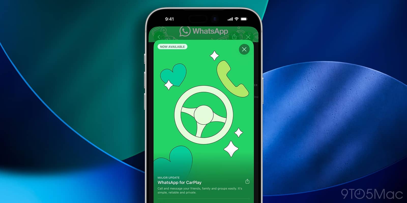 WhatsApp покращив інтеграцію з CarPlay для всіх користувачів iPhone