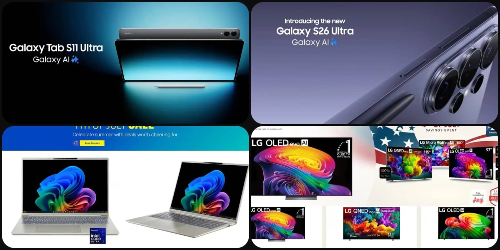 Знижки на Galaxy Tab S11 Ultra та OLED телевізори LG