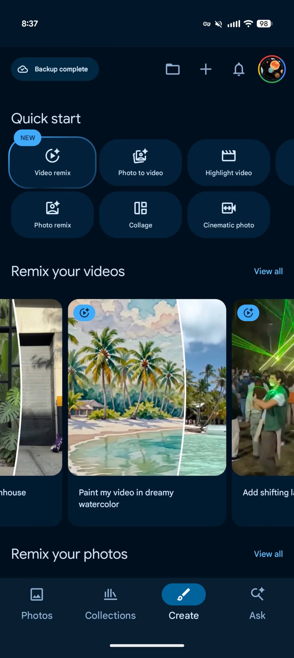 Google Photos оновлює дизайн плаваючої нижньої панелі на Android