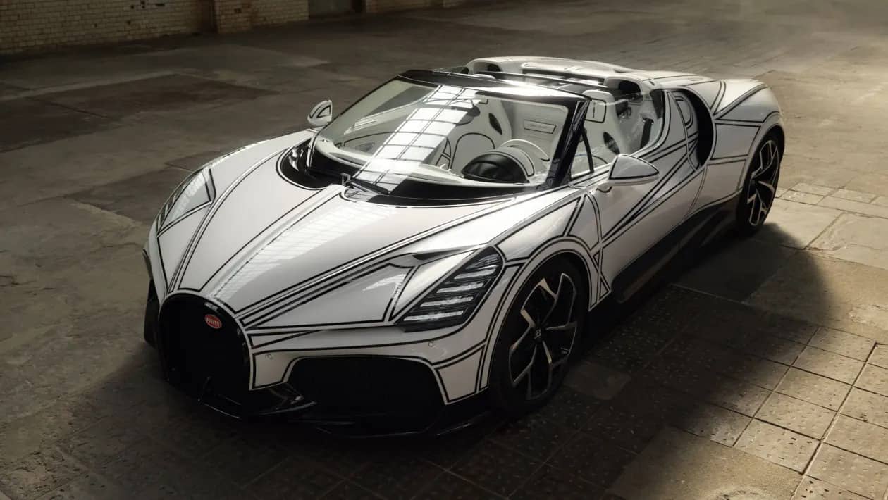 Унікальний Bugatti Mistral Blanc Éternel виготовлений з порцеляни