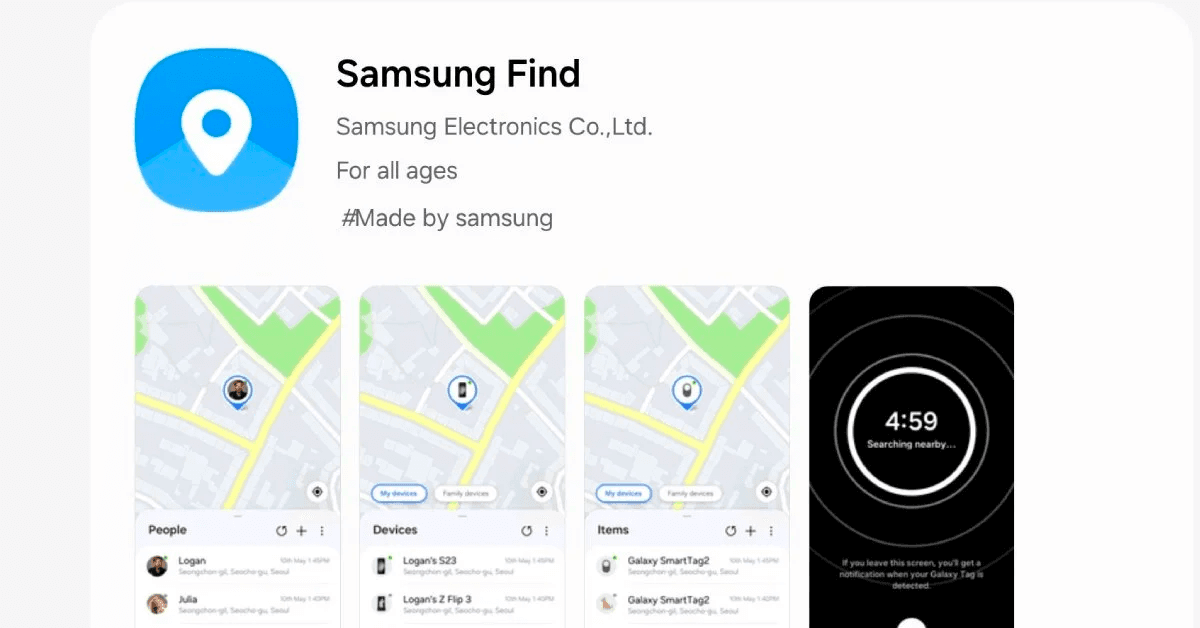 Новий додаток Samsung “Samsung Find” тепер доступний для пристроїв Galaxy і замінює SmartThings Find