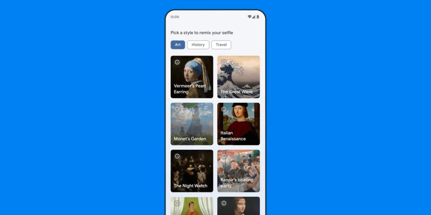 Google демонструє фоторедактор Art Selfie 2 ,який робить селфі у відомих стилях живопису