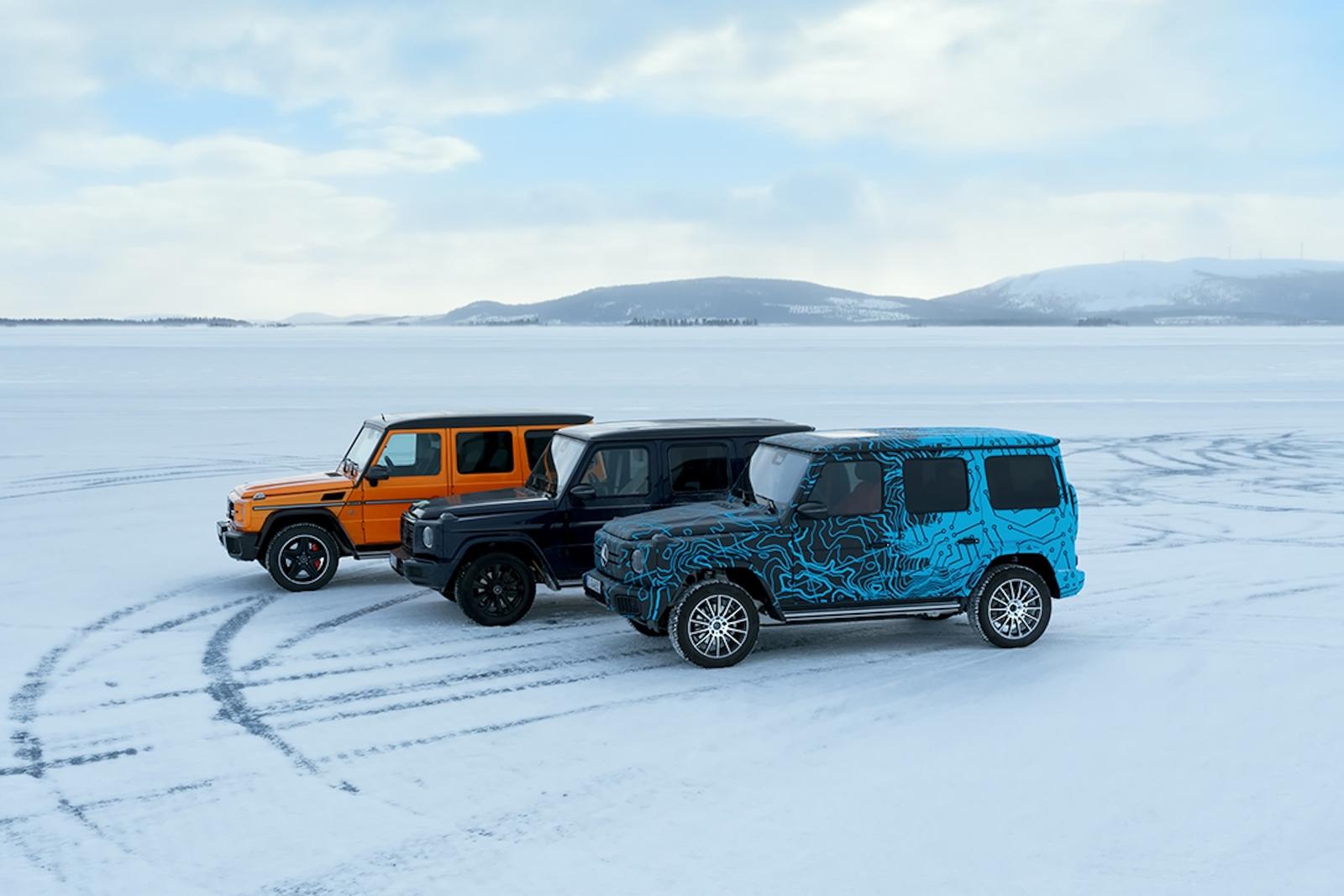 Електричний Mercedes-Benz G-Class воював на морозі з попередниками