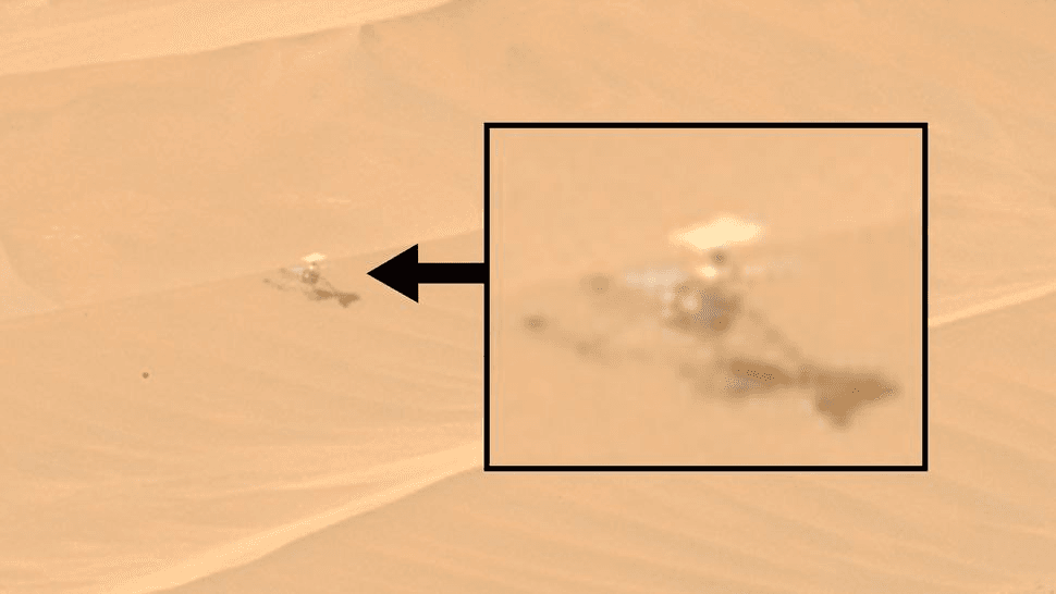 Марсохід Perseverance прислав фото зламаного вертольота NASA Ingenuity на марсіанській дюні
