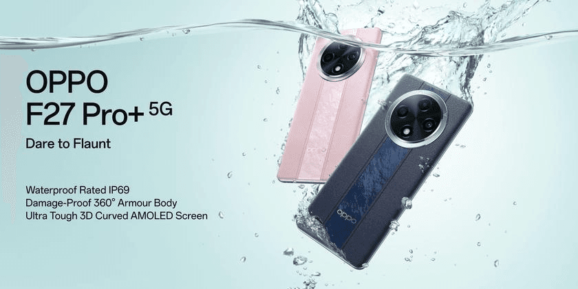 OPPO F27 Pro+: захист IP69, Corning Gorilla Glass Victus 2 і чіп MediaTek Dimensity 7050