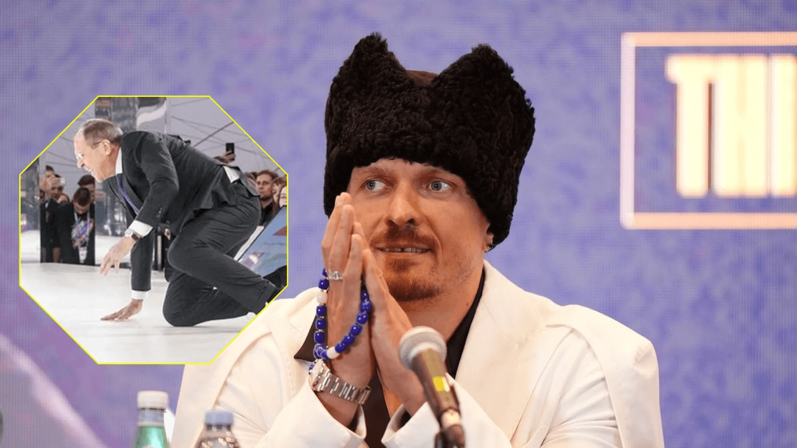 “Не штовхайте коня”: крилату фразу Усика обіграли мемом із Лавровим