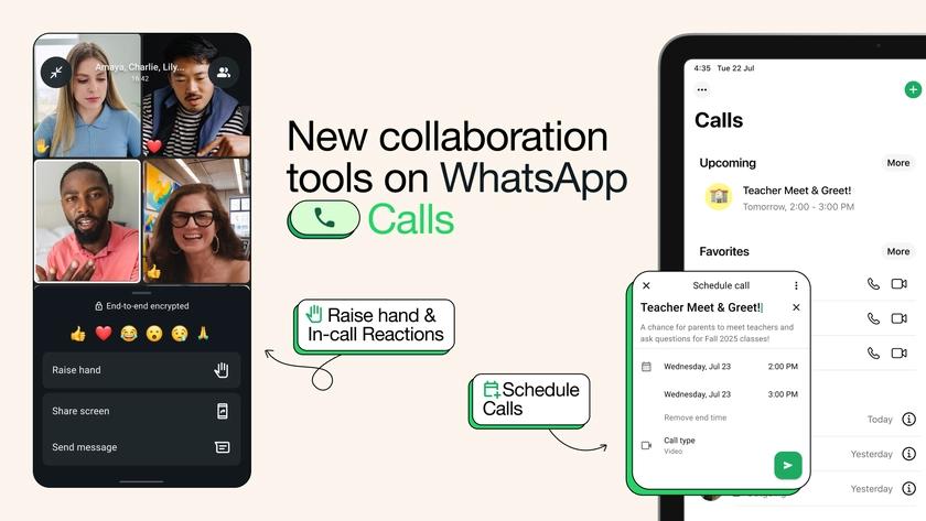 WhatsApp запровадив планування групових дзвінків та нові інтерактивні функції