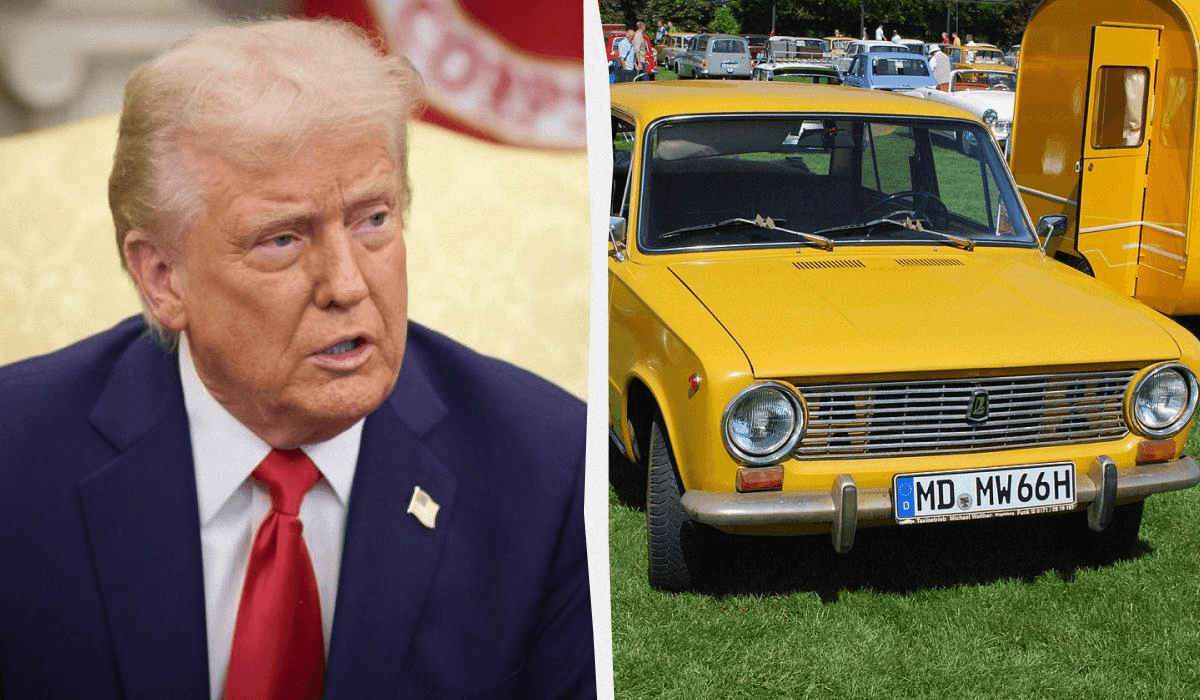 Республіканці осоромилися з постером Трампа: радянський ВАЗ замість американського авто