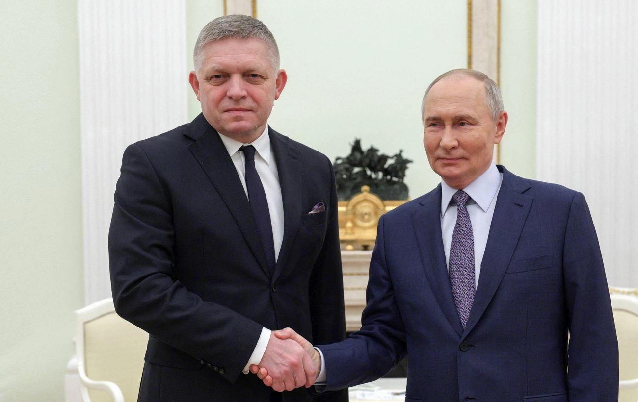 “Я живий…”. Путін відзначився курйозом на зустрічі з Фіцо (Відео)