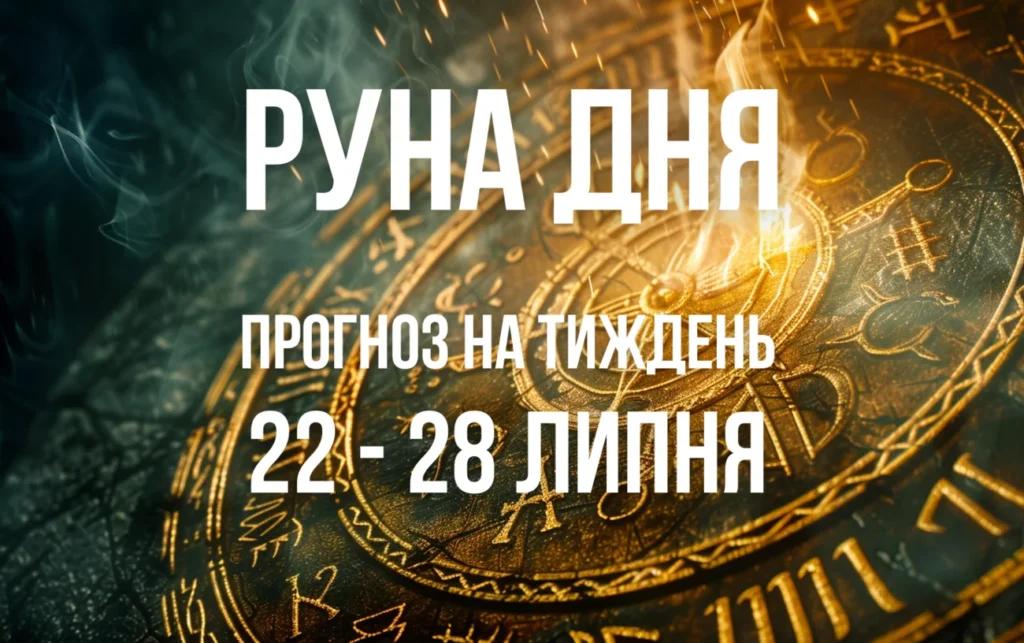 Руна дня: прогноз на тиждень з 22 по 28 липня