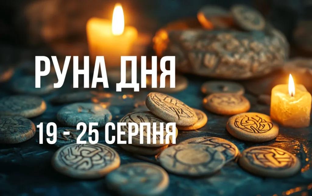 Руна дня: прогноз на тиждень з 19 по 25 серпня