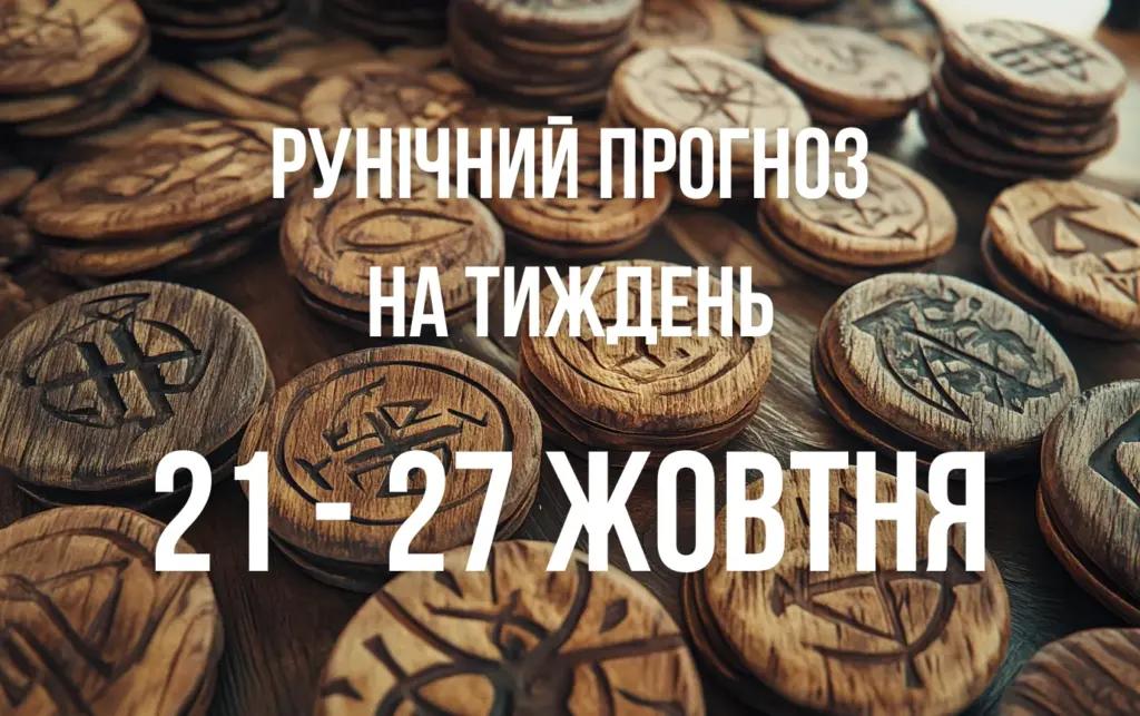 Рунічний прогноз на тиждень з 21 по 27 жовтня