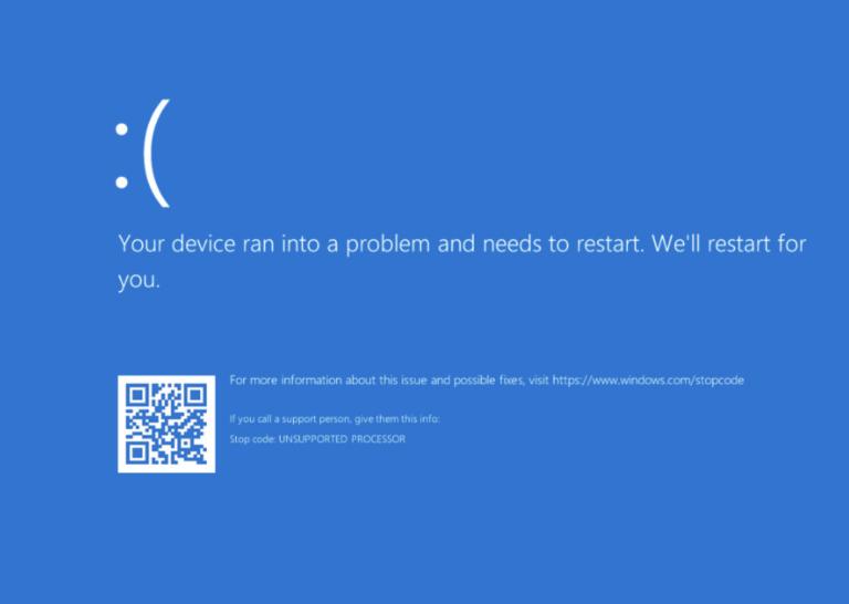Microsoft показала новий дизайн “екрана смерті”